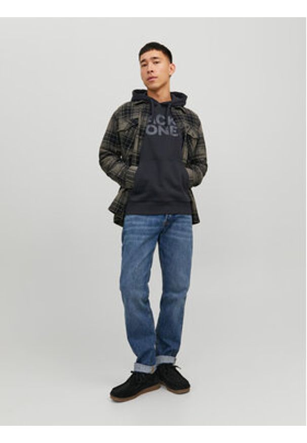 Jack & Jones Bluza Corp 12152840 Czarny Standard Fit. Kolor: czarny. Materiał: syntetyk, bawełna