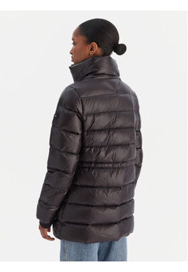 TOMMY HILFIGER - Tommy Hilfiger Kurtka puchowa Gloss WW0WW47355 Czarny Regular Fit. Kolor: czarny. Materiał: syntetyk