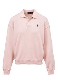 Polo Ralph Lauren Bluza 211965097007 Różowy Relaxed Fit. Typ kołnierza: polo. Kolor: różowy. Materiał: bawełna #5
