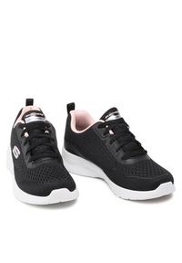 skechers - Skechers Sneakersy Hip Star 149544/BKPK Czarny. Kolor: czarny. Materiał: materiał
