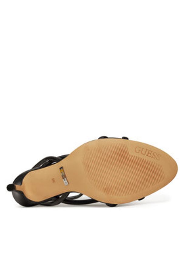 Guess Sandały FLJMERLEA03 Czarny. Kolor: czarny. Materiał: skóra