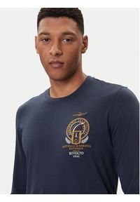 Aeronautica Militare Longsleeve 252TS2467UJ00703 Granatowy Regular Fit. Kolor: niebieski. Materiał: bawełna. Długość rękawa: długi rękaw