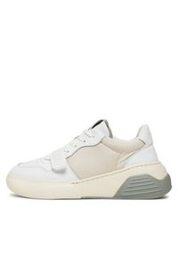 Love Moschino - LOVE MOSCHINO Sneakersy JA15395G1IINF10A Biały. Kolor: biały. Materiał: skóra