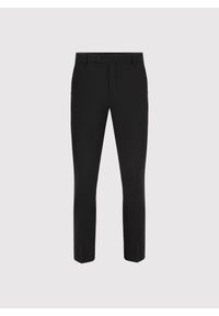 Pako Lorente - PAKO LORENTE – Czarne spodnie ganiturowe. Kolor: czarny. Materiał: poliester, elastan, wiskoza. Wzór: gładki. Styl: elegancki, młodzieżowy #3