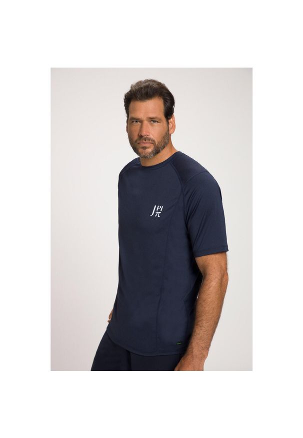 JAY-PI - Męska Koszulka funkcyjna FLEXNAMIC® fitness rękaw 1/2 QuickDry. Kolekcja: plus size. Kolor: niebieski. Materiał: elastan, poliester, materiał. Sport: fitness