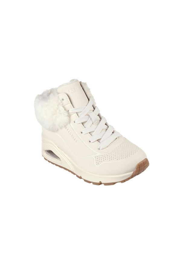 skechers - Buty SKECHERS UNO-FALL AIR Biały. Kolor: beżowy. Materiał: materiał, syntetyk, tkanina. Sezon: zima