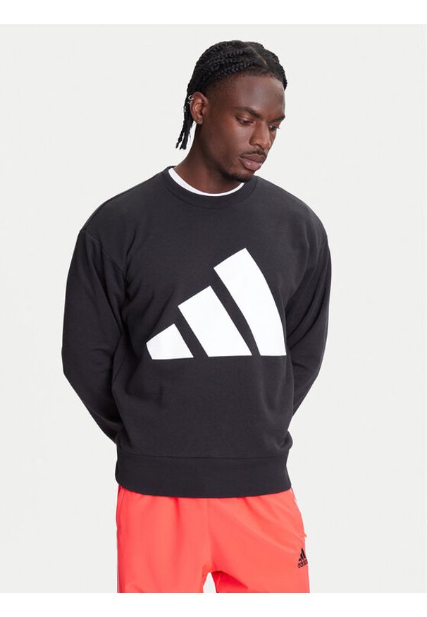 Adidas - adidas Bluza Essentials Big Logo JE8949 Czarny Regular Fit. Kolor: czarny. Materiał: bawełna, syntetyk