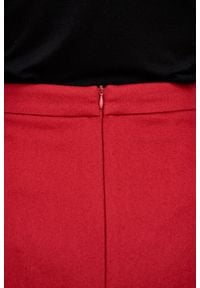 Marie Zélie - Spódnica Driada wełna czerwona. Kolor: czerwony. Materiał: wełna. Wzór: motyw zwierzęcy #3