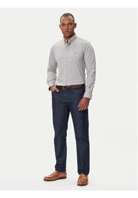 Polo Ralph Lauren Koszula 710P06688004 Szary Custom Fit. Typ kołnierza: polo. Kolor: szary. Materiał: bawełna