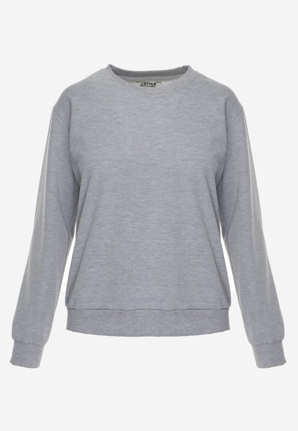 Renee - Szara Casualowa Bluza z Bawełną Akko. Okazja: na co dzień. Kolor: szary. Materiał: bawełna. Styl: casual