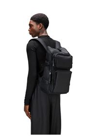 Rains Plecak Trail Cargo Backpack W3 14330 Czarny. Kolor: czarny. Materiał: materiał