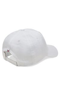 TOMMY HILFIGER - Tommy Hilfiger Czapka z daszkiem Linear Logo AM0AM12024 Biały. Kolor: biały. Materiał: bawełna #3