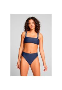 Puma - Dół od bikini z wysokim stanem, granatowe. Stan: podwyższony. Kolor: niebieski. Materiał: poliester #1