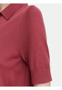 BOSS Polo Fidenka 50545015 Czerwony Regular Fit. Typ kołnierza: polo. Kolor: czerwony. Materiał: wełna #5