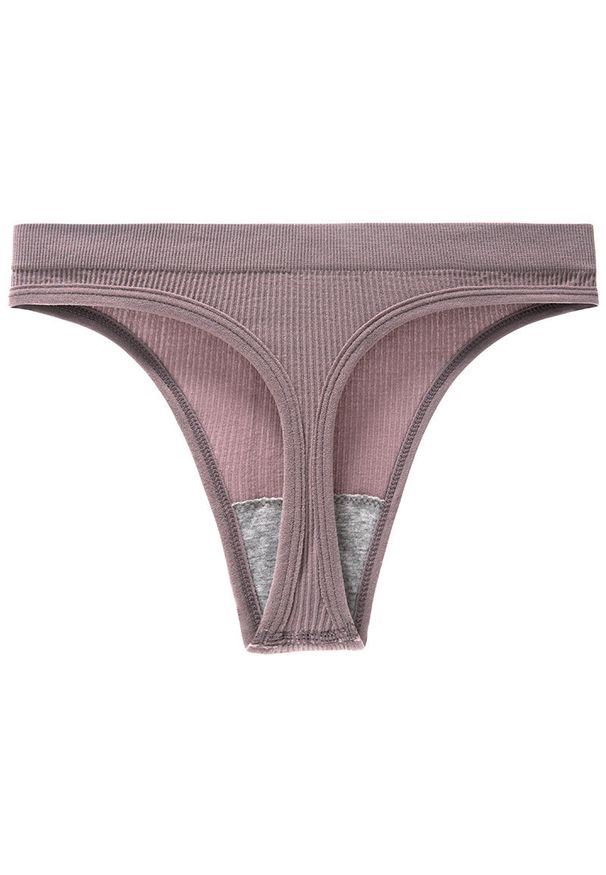 Intica - Stringi niewidoczne pod ubraniem z elastycznego materiału Nubia. Kolor: szary. Materiał: materiał