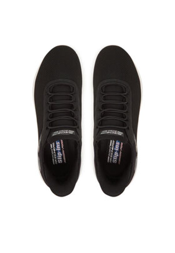skechers - Skechers Sneakersy Bobs Squad Chaos-Tough Walk 118303/BLK Czarny. Kolor: czarny. Materiał: materiał