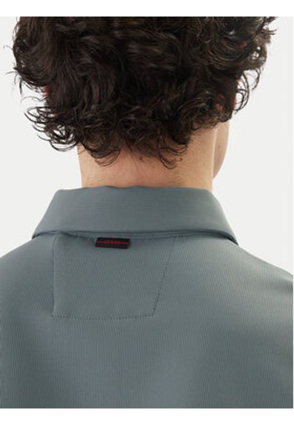 Guess Polo M6RP02 KD202 Niebieski Slim Fit. Typ kołnierza: polo. Kolor: niebieski. Materiał: syntetyk