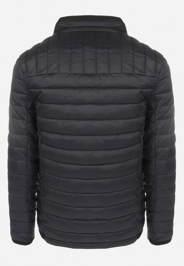 Born2be - Czarna Kurtka Pikowana z Kołnierzem Kogda. Typ kołnierza: kołnierzyk stójkowy. Kolor: czarny. Materiał: materiał, tkanina. Długość rękawa: długi rękaw. Długość: długie. Wzór: gładki. Styl: elegancki