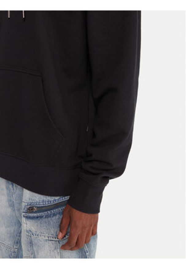 Quiksilver Bluza Dna EQYFT05121 Czarny Oversize. Kolor: czarny. Materiał: bawełna