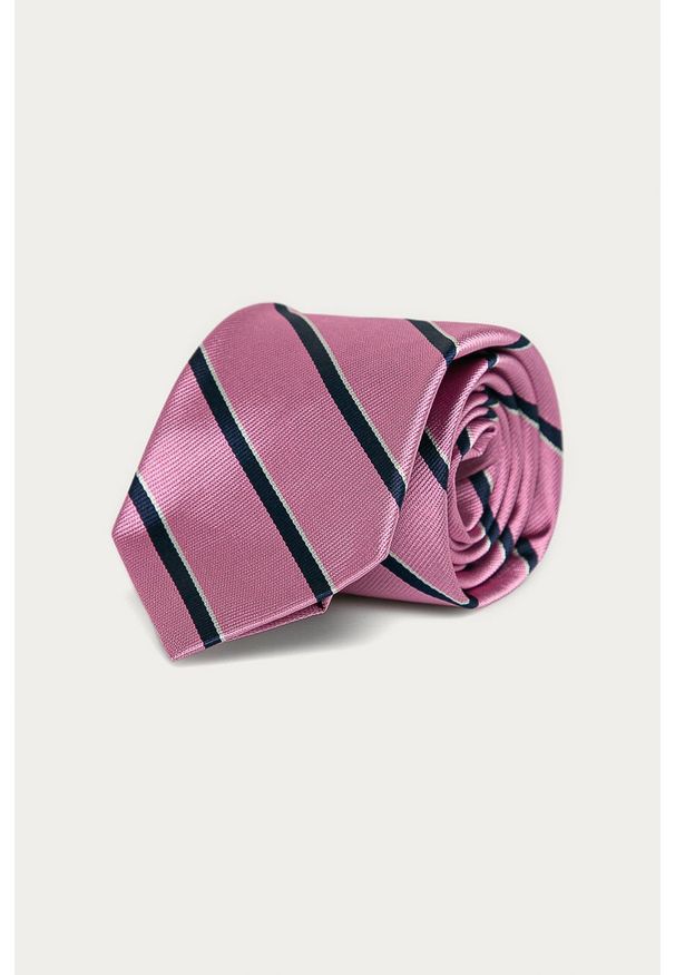 Polo Ralph Lauren - Krawat. Kolor: różowy. Materiał: tkanina, jedwab