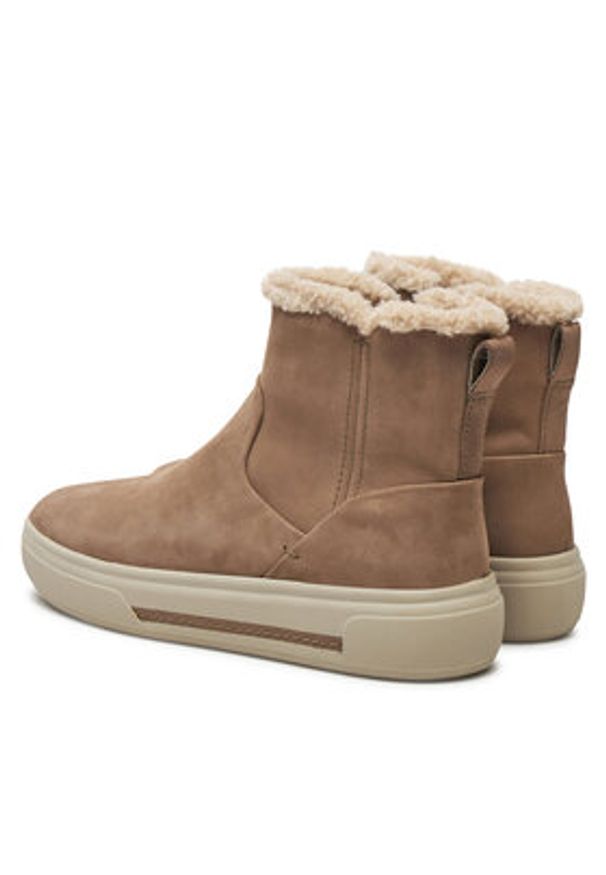 Clarks Botki Hollyhock Lane 26178840 Beżowy. Kolor: beżowy. Materiał: skóra, nubuk