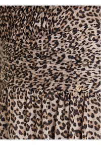 Guess Sukienka koktajlowa W5YK20 WDW82 Beżowy Regular Fit. Kolor: beżowy. Materiał: syntetyk. Styl: wizytowy #5