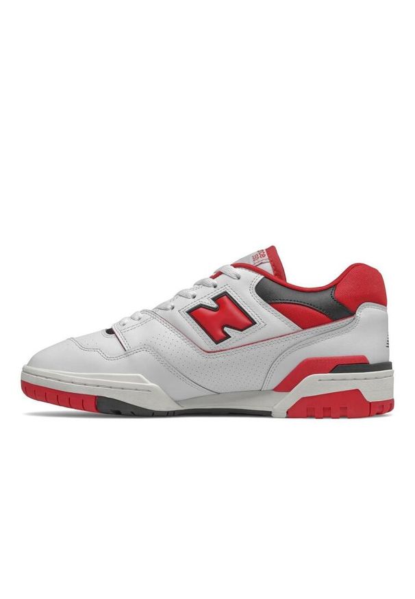 Buty do chodzenia dla dorosłych New Balance 550 White Red. Kolor: biały. Sport: turystyka piesza
