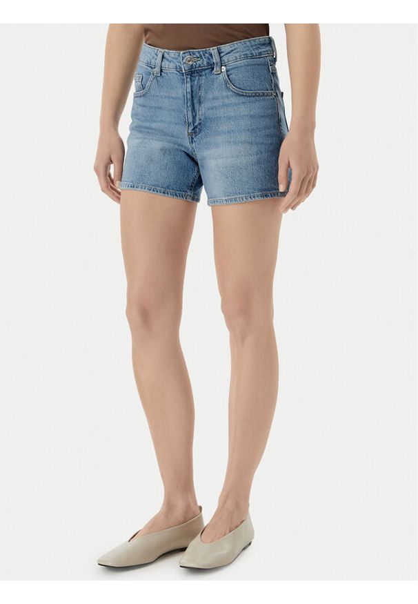 Vero Moda Szorty jeansowe Tess 10301532 Niebieski Regular Fit. Kolor: niebieski. Materiał: bawełna