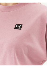 Under Armour T-Shirt Ua W Logo Lc Oversized Hw Ss 1379948 Różowy Loose Fit. Kolor: różowy. Materiał: bawełna #5