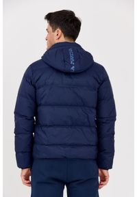 La Martina - LA MARTINA Granatowa pikowana męska kurtka Outerwear Basic Nylon, Rozmiar XXL. Kolor: niebieski. Materiał: nylon. Długość rękawa: długi rękaw. Długość: długie. Styl: elegancki #3