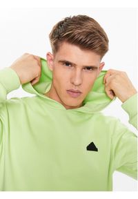 Adidas - adidas Bluza Future Icons 3-Stripes Hoodie IJ8866 Zielony Regular Fit. Kolor: zielony. Materiał: bawełna #12