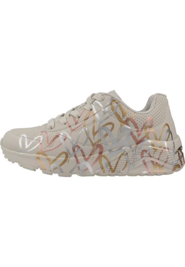 skechers - Tenisówki Skechers Model Uno Lite - Metallic Kolor Beżowy. Kolor: beżowy. Materiał: tkanina, syntetyk