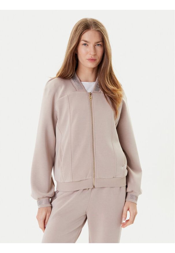 Liu Jo Bluza TF5090 J4616 Beżowy Regular Fit. Kolor: beżowy. Materiał: syntetyk