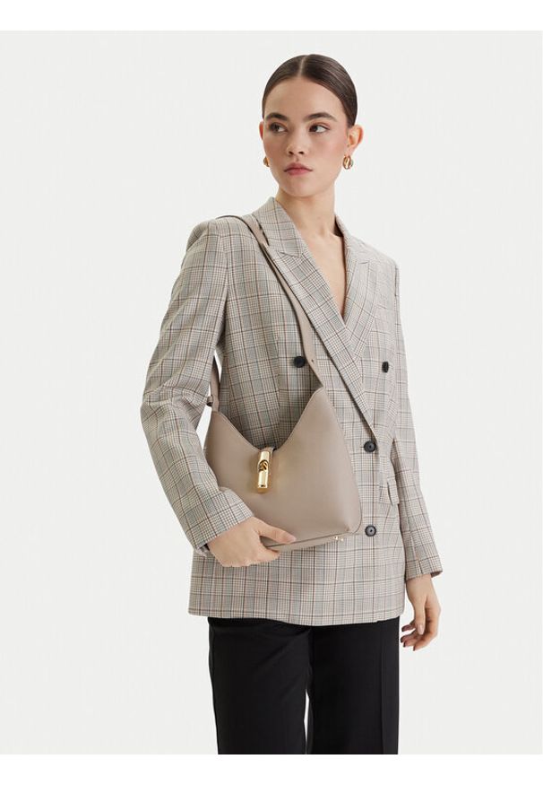 Furla Torebka Goccia S WB01979 BX3353 KH 4488S Beżowy. Kolor: beżowy. Materiał: skórzane