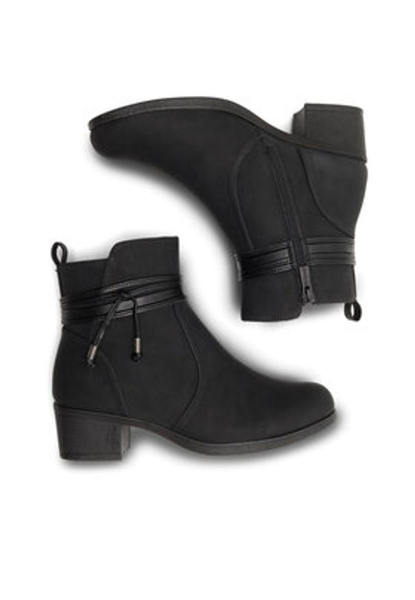 Clara Barson Botki ADALYN WFA2518-3 Czarny. Kolor: czarny. Materiał: skóra