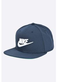 Nike Sportswear - Czapka. Kolor: niebieski. Materiał: bawełna, poliester, materiał. Wzór: gładki #1