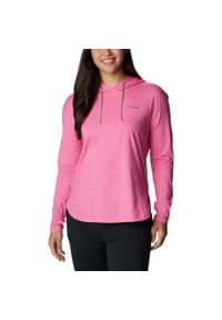 columbia - Bluza damska Columbia Sun Trek z kapturem. Typ kołnierza: kaptur. Kolor: różowy. Sezon: lato. Sport: turystyka piesza, kolarstwo #1
