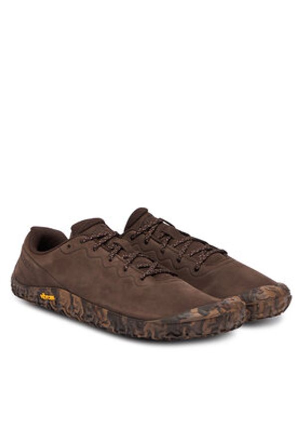 Merrell Sneakersy Vapor Glove 6 J068601 Brązowy. Kolor: brązowy. Materiał: skóra, nubuk