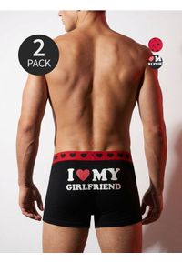 Sinsay - Bokserki classic z napisem 2 pack - wielobarwny. Wzór: napisy #1