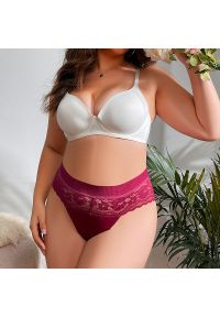 Intica - Figi z koronkowym pasem na co dzień i okazje Trautlind. Kolor: beżowy. Materiał: koronka. Wzór: koronka #3