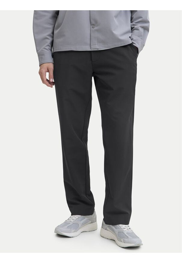 Jack & Jones Spodnie materiałowe Kane 12286943 Czarny Relaxed Fit. Kolor: czarny. Materiał: syntetyk