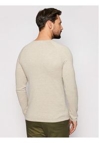 Jack & Jones - Jack&Jones Sweter Hill 12157321 Beżowy Regular Fit. Kolor: beżowy. Materiał: bawełna #4