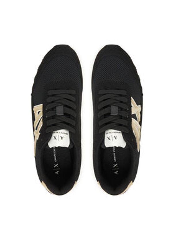 Armani Exchange Sneakersy XW002150 AF19388 MC077 Czarny. Kolor: czarny. Materiał: materiał