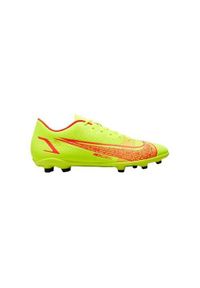 Buty piłkarskie męskie Nike Vapor 14 Club Fgmg. Zapięcie: sznurówki. Kolor: żółty, wielokolorowy. Materiał: syntetyk, materiał. Szerokość cholewki: normalna. Sport: piłka nożna