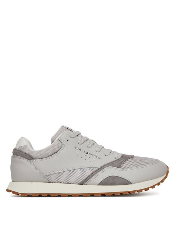 TOMMY HILFIGER - Tommy Hilfiger Sneakersy New Runner Eva Mix FM0FM05522 Beżowy. Kolor: beżowy. Materiał: skóra