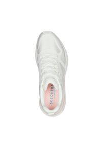 skechers - Kapcie SKECHERS TRES-AIR Biały. Okazja: na co dzień. Kolor: biały. Materiał: syntetyk, tkanina