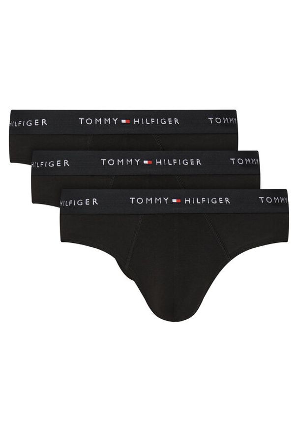 TOMMY HILFIGER - Tommy Hilfiger Komplet 3 par slipów UM0UM03471 Czarny. Kolor: czarny. Materiał: bawełna