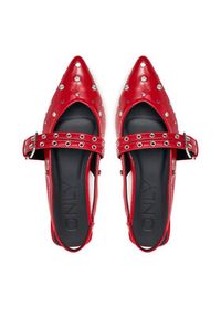 ONLY Shoes Baleriny OnLaura-5 15340903 Czerwony. Kolor: czerwony. Materiał: skóra #4