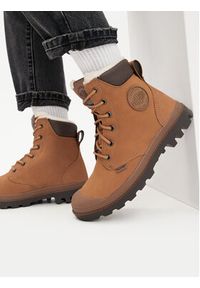 Palladium Trapery Pampa Sport Cuff Wps 72992-697-M Brązowy. Kolor: brązowy. Materiał: nubuk, skóra. Styl: sportowy #3