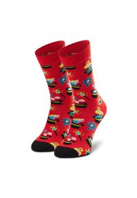 Happy-Socks - Skarpety wysokie unisex Happy Socks. Kolor: czerwony